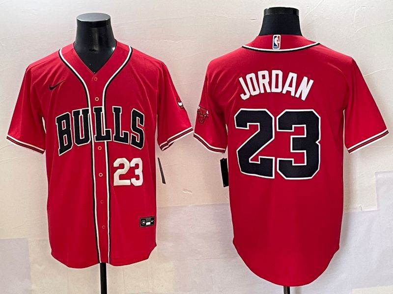 Men 2025 Chicago Bulls #23 Jordan Red Joint Name Nike NBA Jersey style 10->chicago bulls->NBA Jersey